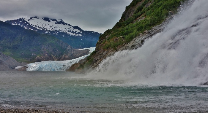 Mendenhall Glacier and Nugget Falls